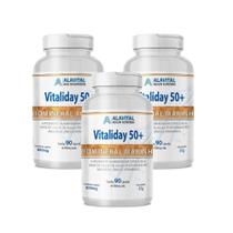 Vitaliday 50+ Alavital Suplemento Alimentar 90 Cápsulas Kit com 3 - Alavital Health Nutrition