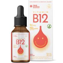 Vitamin B12 Family Care Gotas 30Ml Morango - True Source Vitamin B12 Family Care Gotas 30Ml Morango - True Source