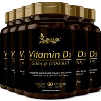 Vitamin D3 2000ui 6x60 Cápsulas líquidas Softgels - Alisson Nutrition