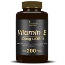 Vitamin E 400mg 400UI 200 capsulas softgels - Alisson Nutrition
