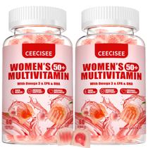 Vitamin Gummies Ceecisee 50+ Women Organic Vegan 120 unidades
