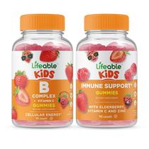 Vitamin Gummies Lifeable B Complex e suporte imunológico para crianças