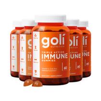 Vitamin Gummy Goli Immune 300 unidades com sabugueiro e zinco