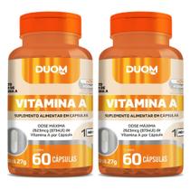 Vitamina A 60cps (1 ao dia) Duom Kit 2 Frascos