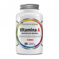 VITAMINA A (Retinol) 8.000 UI 60 CAPS - Flora Nativa VITAMINA A (Retinol) 8.000 UI 60 CAPS - Flora Nativa