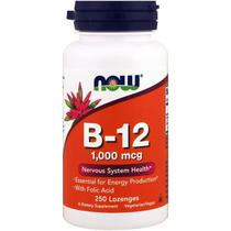 Vitamina B-12 B12 1000mcg (250 Pastilhas) Now Foods