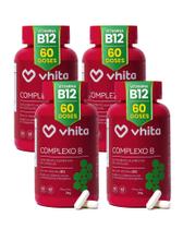 Vitamina B com Manganês - Complexo B Vhita ( 4 potes)
