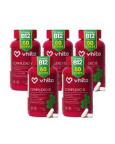 Vitamina B com Manganês - Complexo B Vhita ( 5 potes)