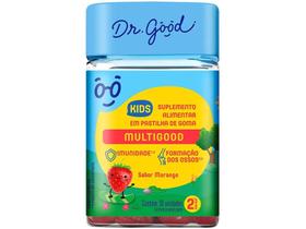 Vitamina B D Infantil Dr. Good Multigood Kids - Morango 30 Pastilhas