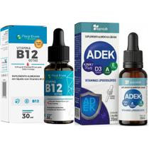 Vitamina B12 1 frasco 30 ml Vitamina ADEK A D3 E K2 1 frasco 20 ml Supraervas