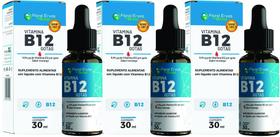 Vitamina B12 30 ml Metilcobalamina Gotas 3 Frascos