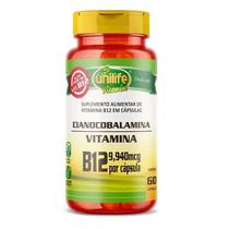 Vitamina B12 450mg Unilife 60 Cápsulas Suplemento Alimentar Vitamina B12 450mg Unilife 60 Cápsulas Suplemento Alimentar
