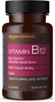 Vitamina B12 5000mcg, Framboesa, 65 Past, Amazon Elements