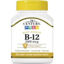 Vitamina B12 5000mcg Mil 110 Tabletes 21st Century Vitamina B12 5000mcg Mil 110 Tabletes 21st Century