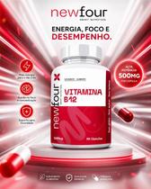 Vitamina B12 500mg com 60 Cápsulas para Mais Energia e Foco Diário Vitamina B12 500mg com 60 Cápsulas para Mais Energia e Foco Diário