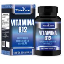 Vitamina B12 - 60 cápsulas - cianocobalamina - Take Care Vitamina B12 - 60 cápsulas - cianocobalamina - Take Care