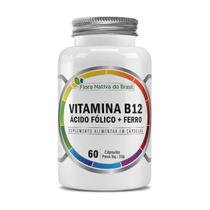 VITAMINA B12 ACIDO FÓLICO + FERRO 60 CAPS - Flora Nativa VITAMINA B12 ACIDO FÓLICO + FERRO 60 CAPS - Flora Nativa