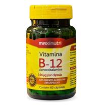 Vitamina B12 Cianocobalamina 60 cápsulas Maxinutri Vitamina B12 Cianocobalamina 60 cápsulas Maxinutri