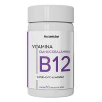 Vitamina B12 Cianocobalamina 9,94 Mcg Suplemento Alimentar Concentrado natural 100% Puro Natunéctar 60 Capsulas Vitamina B12 Cianocobalamina 9,94 Mcg Suplemento Alimentar Concentrado natural 100% Puro Natunéctar 60 Capsulas