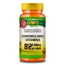 Vitamina B12 Cianocobalamina Unilife 60 cápsulas