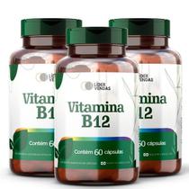 Vitamina B12 Com 60 Cápsulas 500Mg - Kit 3 Potes - Lider Vendas