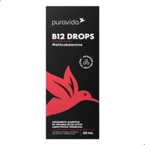 Vitamina B12 Drops Metilcobalamina 20ml Pura Vida