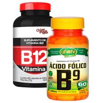 Vitamina B12 e Vitamina B9 Ácido Fólico Kit Especial - Unilife