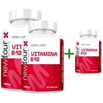 Vitamina B12 Kit com 3 Com Total De 180 Capsulas