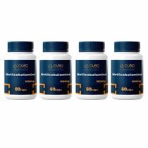 Vitamina b12 KIT Metilcobalamina 1000mcg 4 potes 60 Cápsulas cada vitamina b12 Vitamina b12 KIT Metilcobalamina 1000mcg 4 potes 60 Cápsulas cada vitamina b12