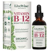 Vitamina B12 líquida sublingual vegana 2500mcg - Live Wise Naturals