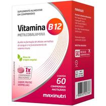 Vitamina B12 Mastigáveis - Metilcobalamina - (60 Comprimidos) - Maxinutri