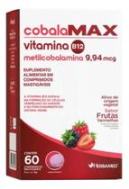 Vitamina B12 Mastigável Metilcobalamina CobalaMAX Herbamed 60cp Frutas Vermelhas Vitamina B12 Mastigável Metilcobalamina CobalaMAX Herbamed 60cp Frutas Vermelhas