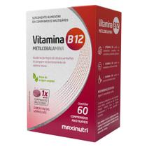 Vitamina B12 Mastigável Zero Açúcar 60 Comprimidos Maxinutri Vitamina B12 Mastigável Zero Açúcar 60 Comprimidos Maxinutri