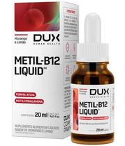Vitamina B12 Metil-B12 Liquid Morango e Limão 20ml - Dux Vitamina B12 Metil-B12 Liquid Morango e Limão 20ml - Dux
