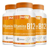 Vitamina B12 Metilcobalamina 3 X 60 Cápsulas Duom