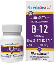 Vitamina B12, metilcobalamina, 5000 mcg, comprimidos sublinguais, 60 ct