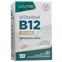 Vitamina B12 Metilcobalamina 9,94mcg 60 Comprimidos - Lauton Vitamina B12 Metilcobalamina 9,94mcg 60 Comprimidos - Lauton
