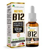 Vitamina B12 Metilcobalamina 9,94mcg Por Gota 20ml - Flora Nativa - Flora Nativa do Brasil