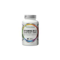 Vitamina B12 Metilcobalamina + Ácido Fólico + Ferro 60 caps Flora Nativa