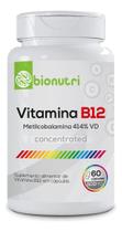 Vitamina B12 Metilcobalamina Concentrado 60 Cápsulas 500mg