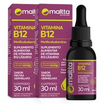 Vitamina B12 Metilcobalamina em Gotas 30 ml Maltta Kit 2 Frascos