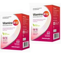 Vitamina B12 Metilcobalamina Mastigáveis Nutri 60cp Kit com 2