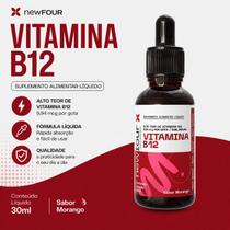 Vitamina B12 Metilcobalamina Sublingual 20 Ml 9 Mcg Morango