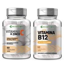 Vitamina B12 Metilcobalamina + Vit C + Zinco Quelado 500mg 120 Cáps Ecomev