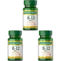 Vitamina B12 Nature's Bounty 500mcg Comprimidos de Dissolução Rápida 300 Unidades Vitamina B12 Nature's Bounty 500mcg Comprimidos de Dissolução Rápida 300 Unidades