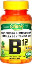 Vitamina B12 (Nova Dosagem) Cianocobalamina Unilife 60 Cápsulas