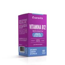 Vitamina B12 Sanavita Suplemento Alta Absorção Vegan 60 Caps
