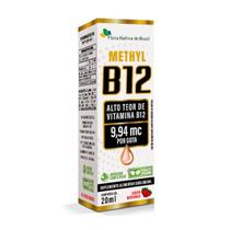 Vitamina B12 Sublingual Metilcobalamina Gota Sabor Morango 20ml Flora Nativa