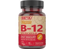 Vitamina B12 Vegana DEVA 1000mcg 90caps Sublingual Importado