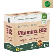 vitamina b12 vegana metilcobalamina 60cp 413% valor diário - LA SAN-DAY